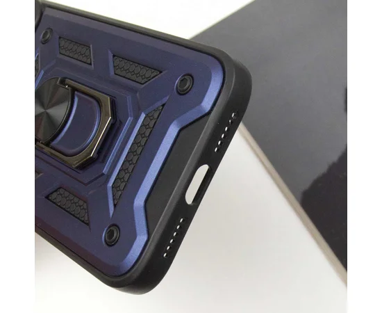 Ударопрочный чехол Camshield Serge Ring для Apple iPhone 13 Pro (6.1") Синий
