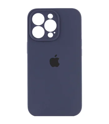 Чохол Silicone Case Full Camera Protective (AA) для Apple iPhone 13 Pro (6.1") Темно-синій / Midnight blue / PVH
