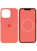 Чехол Silicone case (AAA) full with Magsafe and Animation для Apple iPhone 13 Pro (6.1") Розовый / Pink Pomelo