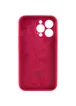Чохол Silicone Case Full Camera Protective (AA) Apple iPhone 13 Pro (6.1") Червоний / Rose Red