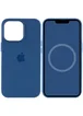 Чохол Silicone case (AAA) full with Magsafe and Animation для Apple iPhone 13 Pro (6.1") Синій / Blue Jay