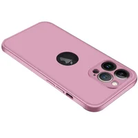 Пластиковая накладка GKK LikGus 360 градусов (opp) для Apple iPhone 13 Pro (6.1") Розовый / Rose gold