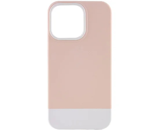 Чохол TPU+PC Bichromatic для Apple iPhone 13 Pro (6.1") Grey-beige / White