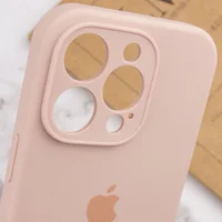 Чохол Silicone Case Full Camera Protective (AA) Apple iPhone 13 Pro (6.1") Рожевий / Pink Sand