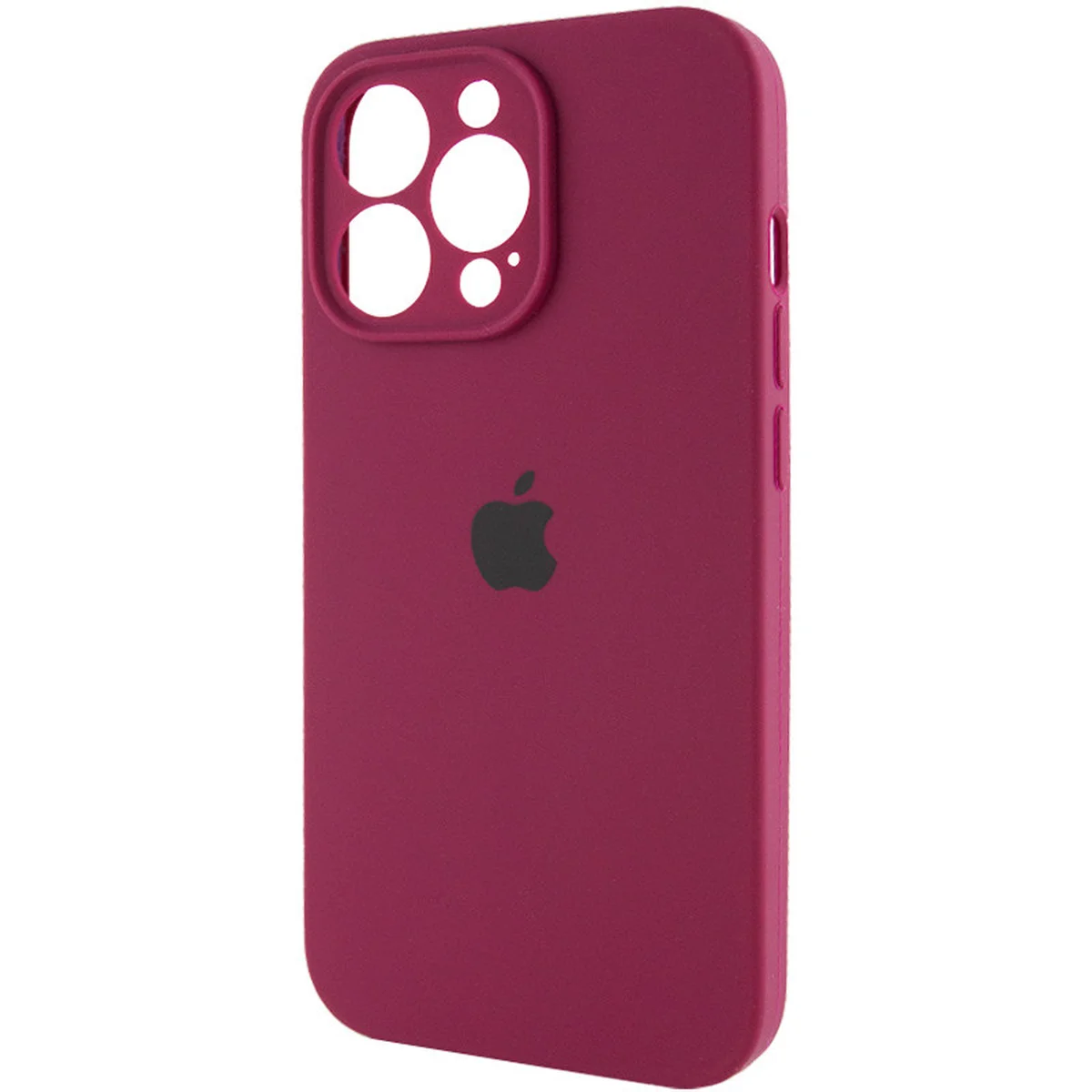 Чехол Silicone Case Full Camera Protective (AA) для Apple iPhone 13 Pro (6.1") Бордовый / Maroon
