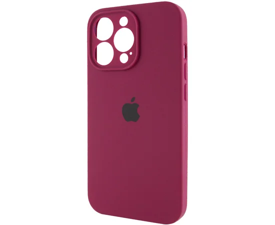 Чехол Silicone Case Full Camera Protective (AA) для Apple iPhone 13 Pro (6.1") Бордовый / Maroon