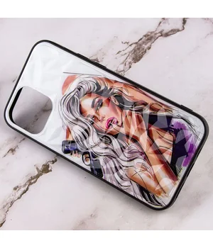 TPU+PC чохол Prisma Ladies для Apple iPhone 13 Pro (6.1") Purple