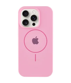 Чехол Silicone Case Full Protective (AA) with MagSafe для Apple iPhone 13 Pro (6.1") Розовый / Light pink