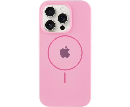 Чехол Silicone Case Full Protective (AA) with MagSafe для Apple iPhone 13 Pro (6.1") Розовый / Light pink