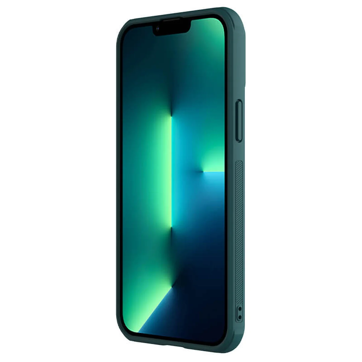Кожаная накладка Nillkin Camshield Leather (шторка на камеру) для Apple iPhone 13 Pro (6.1") Зеленый / Green