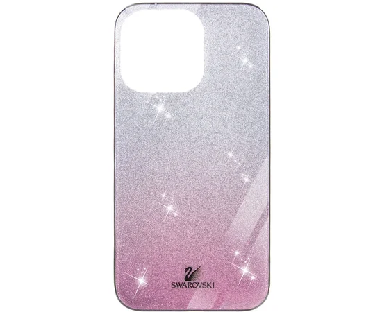 TPU+Glass чехол Swarovski для Apple iPhone 13 Pro (6.1") Розовый