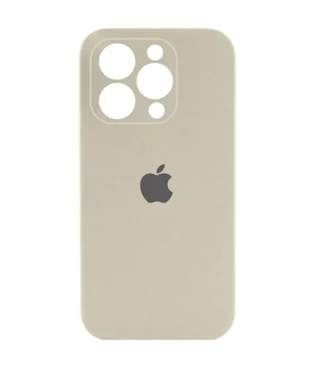 Чохол Silicone Case Full Camera Protective (AA) Apple iPhone 13 Pro (6.1") Бежевий / Antique White