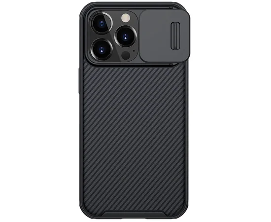 Карбоновая накладка Nillkin CamShield Pro Magnetic для Apple iPhone 13 Pro (6.1") Черный