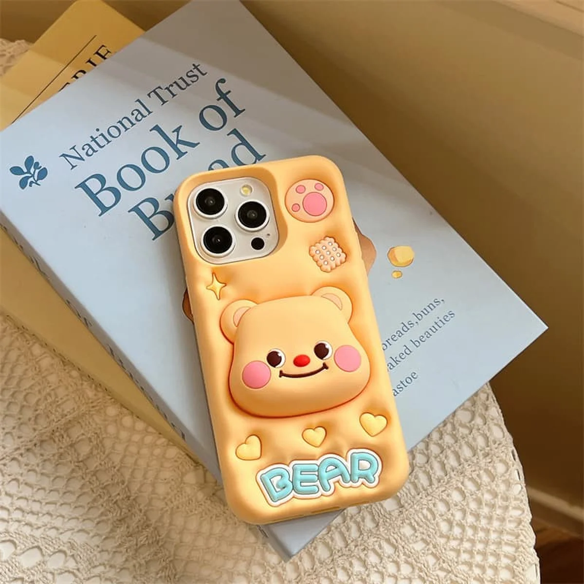 Силіконовий чохол Funny 3D для Apple iPhone 13 Pro (6.1") Little bear