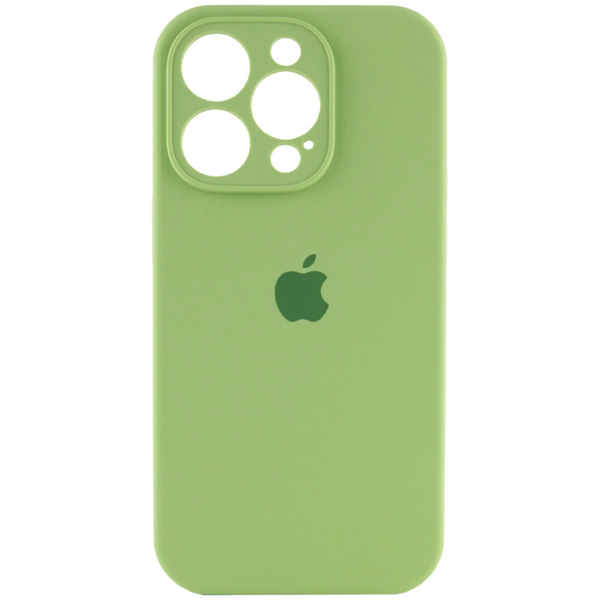Чехол Silicone Case Full Camera Protective (AA) для Apple iPhone 13 Pro (6.1") Мятный / Mint