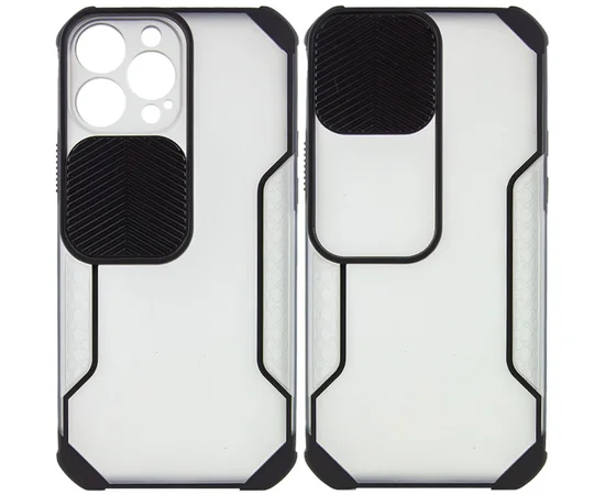 Чехол Camshield matte Ease TPU со шторкой для Apple iPhone 13 Pro (6.1") Черный