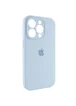 Чехол Silicone Case Full Camera Protective (AA) для Apple iPhone 13 Pro (6.1") Голубой / Sweet Blue