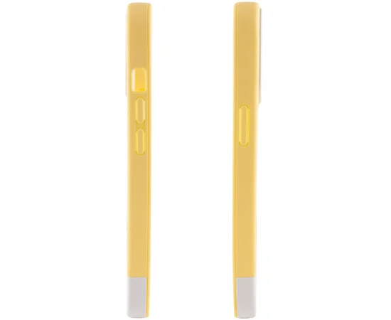 Чехол TPU+PC Bichromatic для Apple iPhone 13 Pro (6.1") Creamy-yellow / White