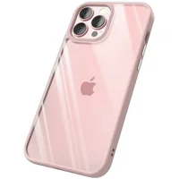 TPU+PC чохол Chrome Buttons для Apple iPhone 13 Pro (6.1") Рожевий