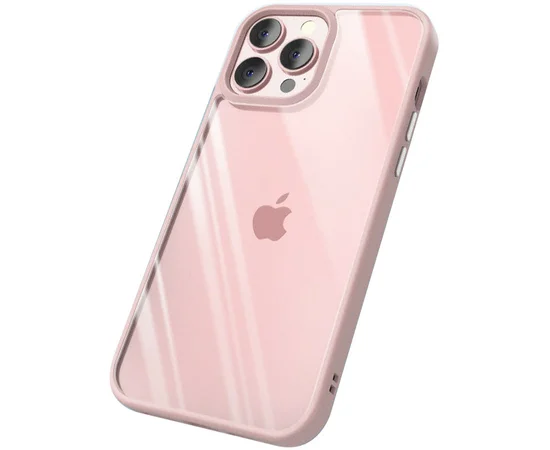 TPU+PC чехол Chrome Buttons для Apple iPhone 13 Pro (6.1") Розовый