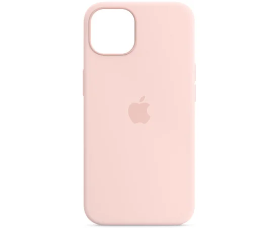 Чехол Silicone case (AAA) full with Magsafe and Animation для Apple iPhone 13 Pro (6.1") Розовый / Chalk Pink