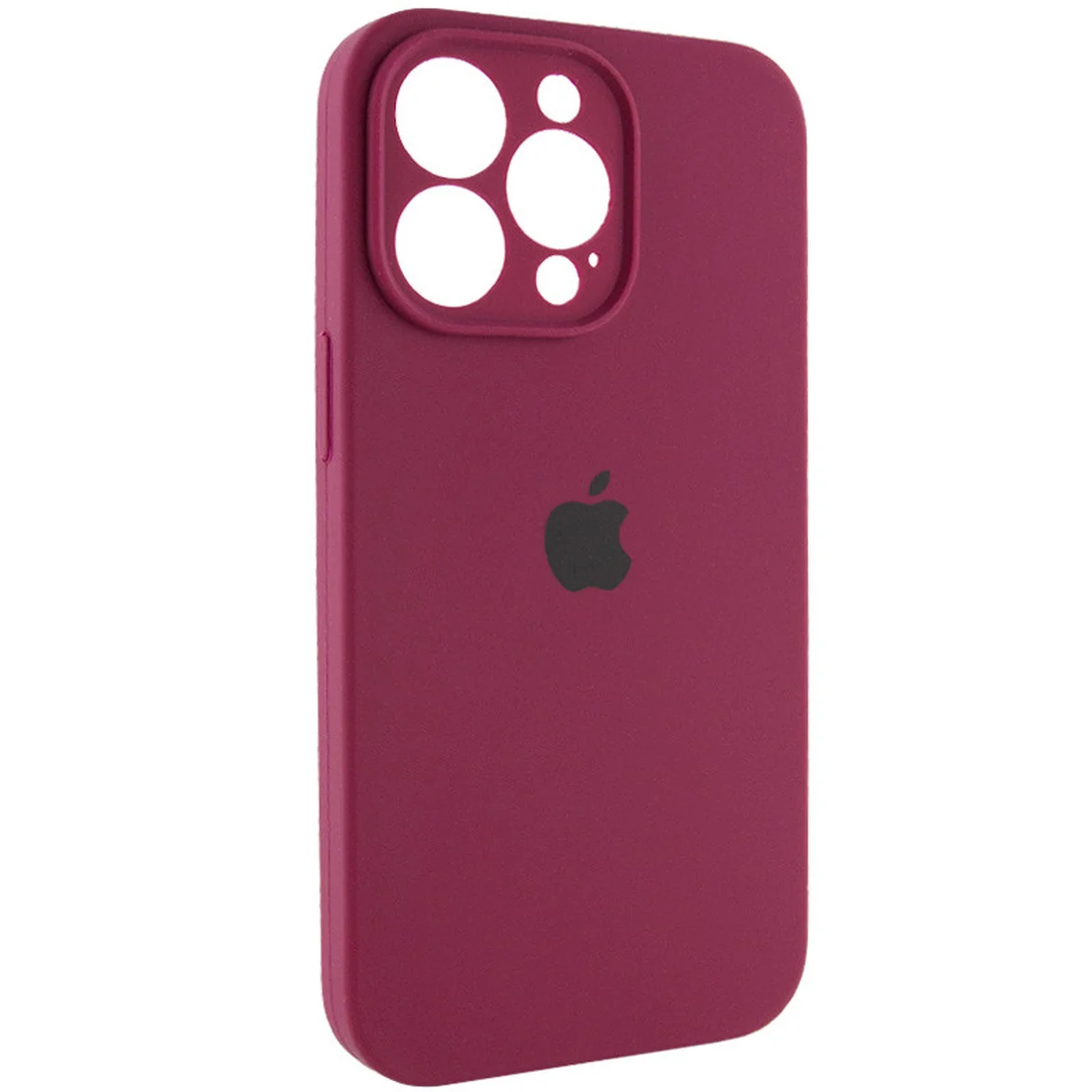 Чехол Silicone Case Full Camera Protective (AA) для Apple iPhone 13 Pro (6.1") Бордовый / Maroon