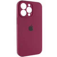 Чехол Silicone Case Full Camera Protective (AA) для Apple iPhone 13 Pro (6.1") Бордовый / Maroon