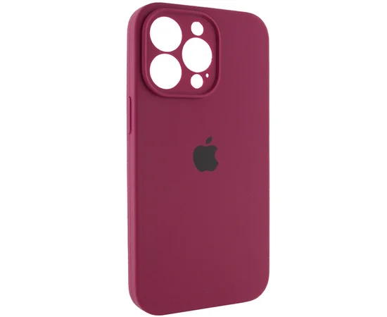 Чехол Silicone Case Full Camera Protective (AA) для Apple iPhone 13 Pro (6.1") Бордовый / Maroon
