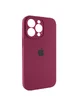 Чехол Silicone Case Full Camera Protective (AA) для Apple iPhone 13 Pro (6.1") Бордовый / Maroon