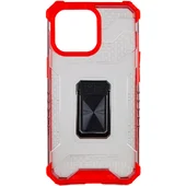 Удароміцний чохол Transformer CrystalRing для Apple iPhone 13 Pro (6.1") Червоний