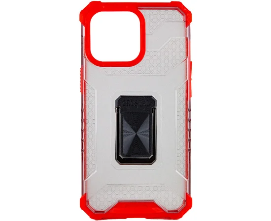 Удароміцний чохол Transformer CrystalRing для Apple iPhone 13 Pro (6.1") Червоний