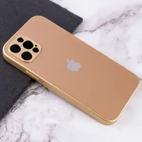 TPU+Glass чехол Matte Candy Full camera для Apple iPhone 13 Pro (6.1") Золотой