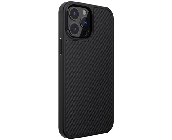 Карбоновая накладка Nillkin Synthetic Fiber series для Apple iPhone 13 Pro (6.1") Черный