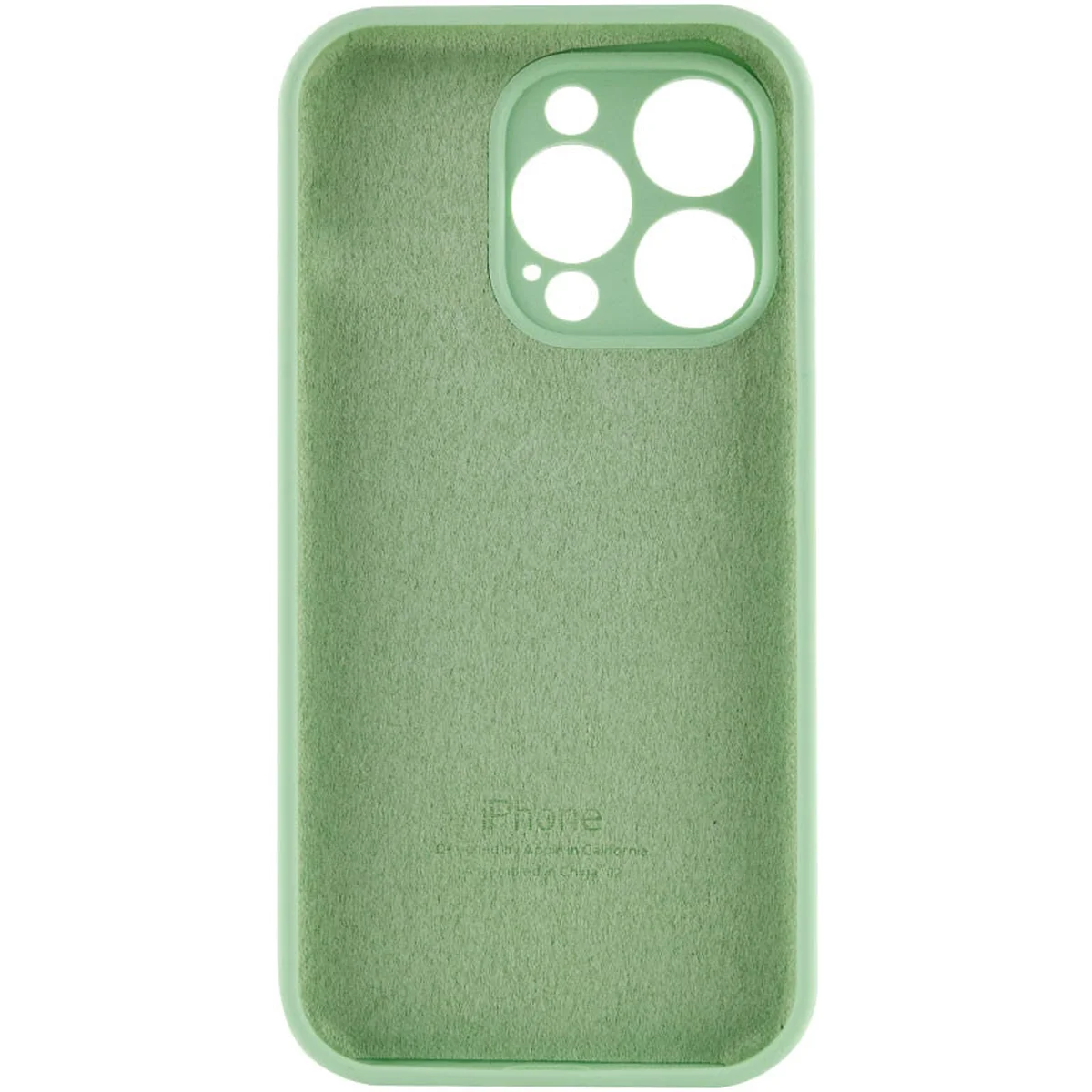 Чехол Silicone Case Full Camera Protective (AA) для Apple iPhone 13 Pro (6.1") Зеленый / Pistachio