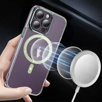 Чехол TPU+PC Colorful with MagSafe для Apple iPhone 13 Pro (6.1") Green