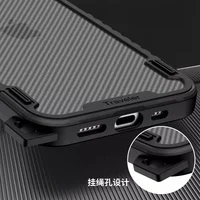 Чохол TPU+PC TRAVEL Carbon для Apple iPhone 13 Pro (6.1") Чорний