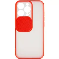 Чехол Camshield mate TPU со шторкой для камеры для Apple iPhone 13 Pro (6.1") Красный