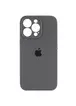 Чохол Silicone Case Full Camera Protective (AA) для Apple iPhone 13 Pro (6.1") Сірий / Dark Gray