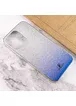 TPU+Glass чохол Swarovski для Apple iPhone 13 Pro (6.1") Синій