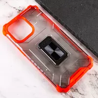 Ударопрочный чехол Transformer CrystalRing для Apple iPhone 13 Pro (6.1") Красный