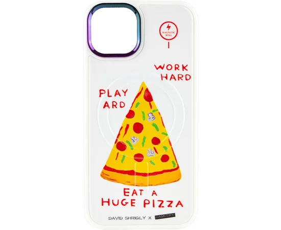 TPU+PC чехол Funny pictures with MagSafe для Apple iPhone 13 Pro (6.1") Pizza