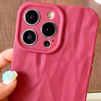 Чехол TPU Texture для Apple iPhone 13 Pro (6.1") Red