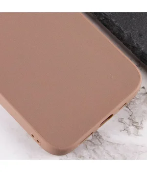 Силиконовый чехол Candy для Apple iPhone 13 Pro (6.1") Коричневый