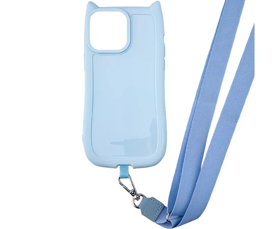 Чохол TPU GETMAN Cat with straps для Apple iPhone 13 Pro (6.1") Blue