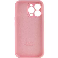 Чехол Silicone Case Full Camera Protective (AA) для Apple iPhone 13 Pro (6.1") Розовый / Light pink