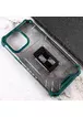 Удароміцний чохол Transformer CrystalRing для Apple iPhone 13 Pro (6.1") Темно-зелений