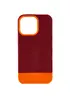 Чохол TPU+PC Bichromatic для Apple iPhone 13 Pro (6.1") Brown burgundy / Orange