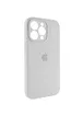 Чохол Silicone Case Full Camera Protective (AA) для Apple iPhone 13 Pro (6.1") Білий / White
