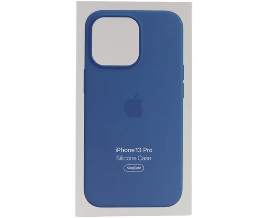 Чохол Silicone case (AAA) full with Magsafe and Animation для Apple iPhone 13 Pro (6.1") Синій / Blue Jay
