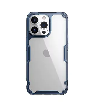 TPU чехол Nillkin Nature Series для Apple iPhone 13 Pro (6.1") Синий (прозрачный)
